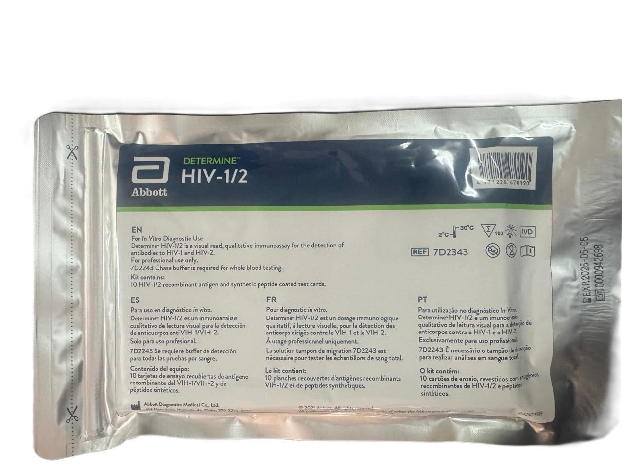 DETERMINE HIV I & II w
