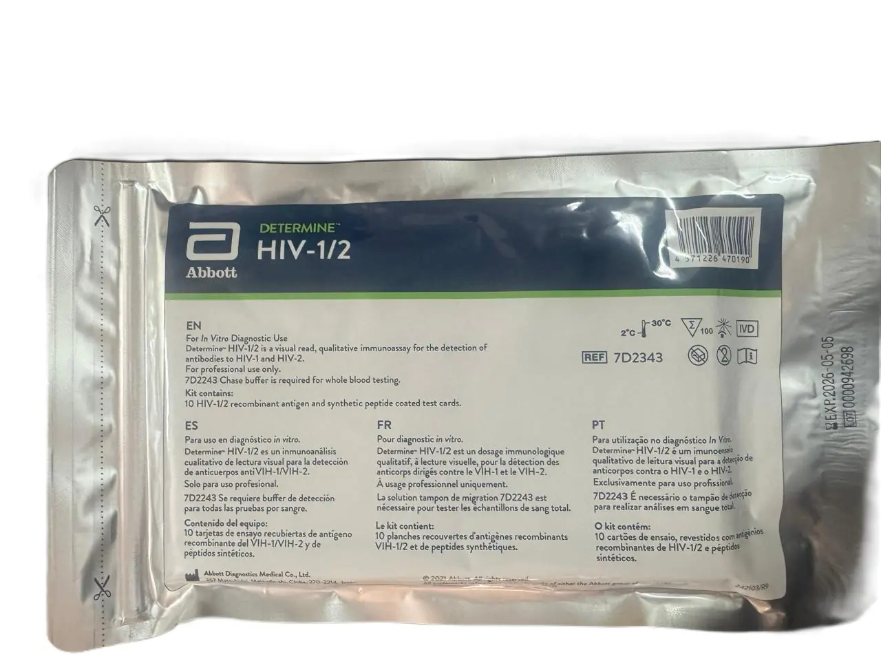 DETERMINE HIV I & II w